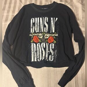 Guns and roses crop top